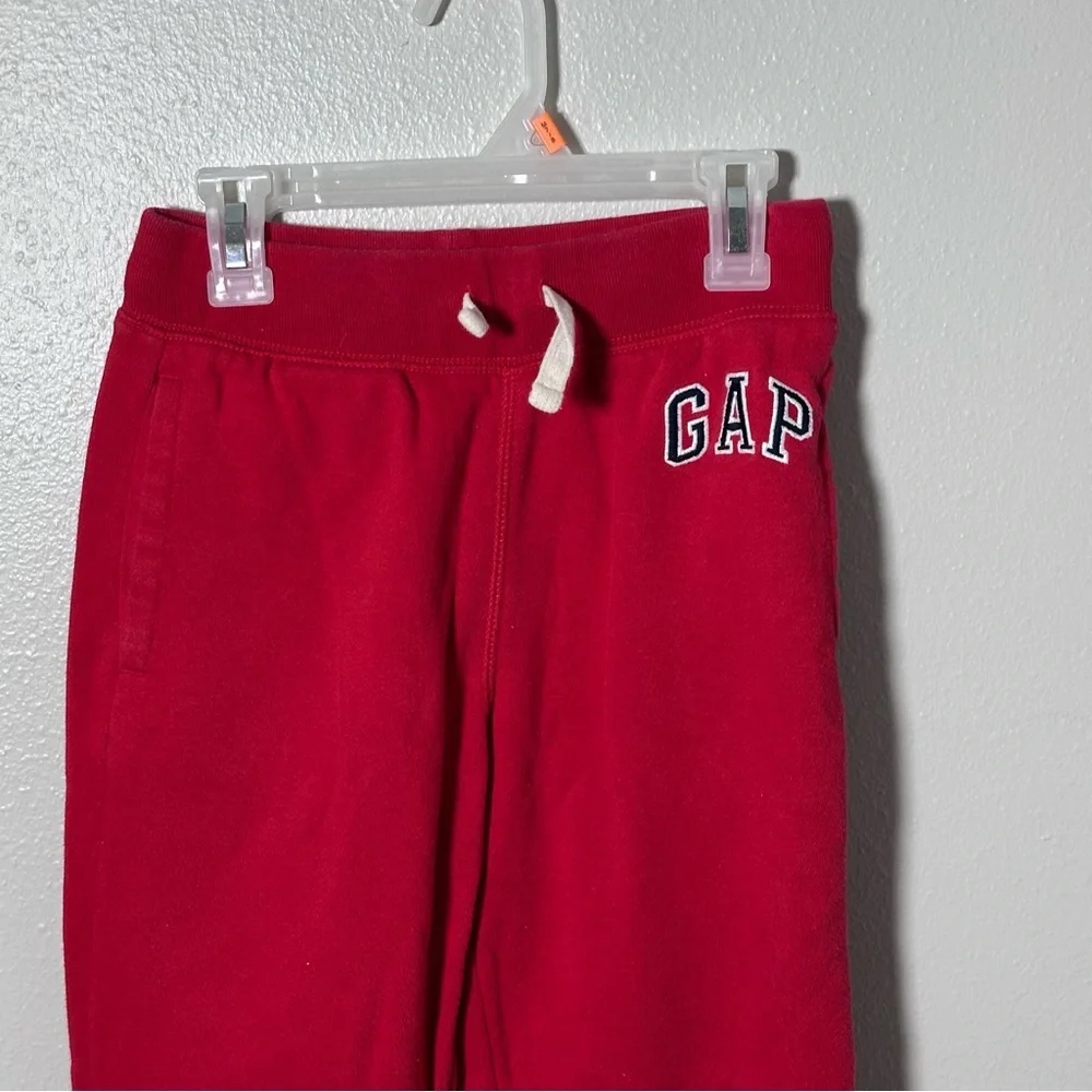 GAP Kids‎ Unisex Red Jogger Drawstring Sweat Pants size L